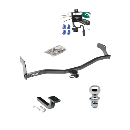 Reese Trailer Tow Hitch For 06-11 KIA Rio5 Hyundai Accent Hatchback Complete Package w/ Wiring Draw Bar and 2" Ball