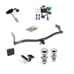 Reese Trailer Tow Hitch For 06-11 KIA Rio5 07-11 Hyundai Accent Deluxe Package Wiring 2" and 1-7/8" Ball and Lock