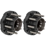 Lippert 10K oil‑bath threaded idler hub pair, short hub, 8 on 6.5 pattern, 5/8‑inch studs, fits 16‑17.5‑inch wheels, compatible with Dexter Al‑Ko Rockwell
