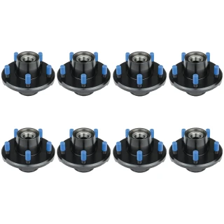 Lippert 3,500 lb Quad Axle Pre-Greased Hub Assembly Bundle, 8-Pack