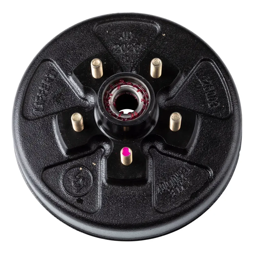 lippert 10x2.25 left-hand electric brake with 5-on-4.5 drum hub bundle for 3,500-lb axle dexter compatible