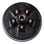 lippert 10x2.25 left-hand electric brake with 5-on-4.5 drum hub bundle for 3,500-lb axle dexter compatible
