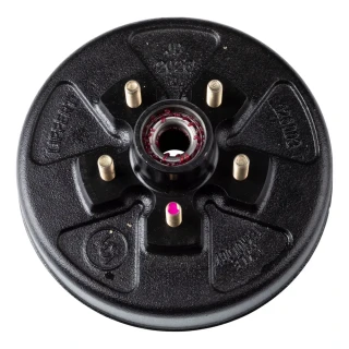 lippert 10x2.25 left-hand electric brake with 5-on-4.5 drum hub bundle for 3,500-lb axle dexter compatible