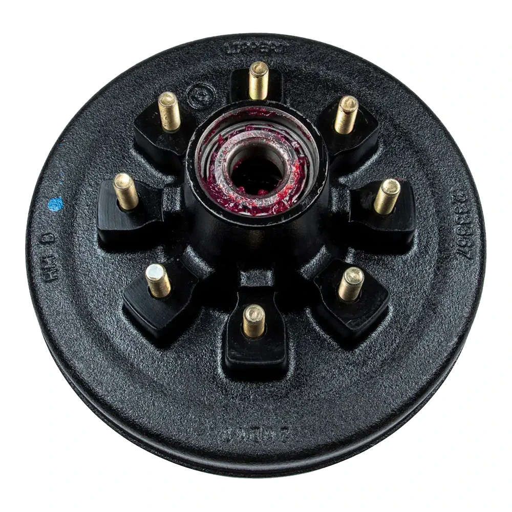 Lippert 12x2 RH self‑adjust electric brake & fully assembled pre‑greased 12″ hub‑drum kit for 7K trailer axles, Dexter compatible