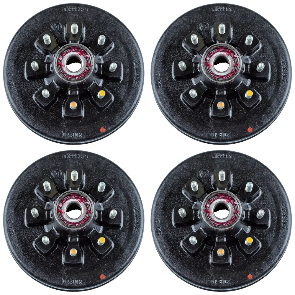 lippert 12 inch brake assemblies & fully assembled 8‑on‑6.5 drum hub kit, dexter alko rockwell compatible, 7k axle