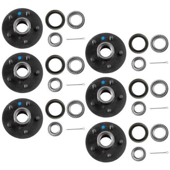 Lippert Triple Idler Hub 3,500 lb Axles 5 on 4.5, 6-Pack with Bearing Kit, Dexter Compatible