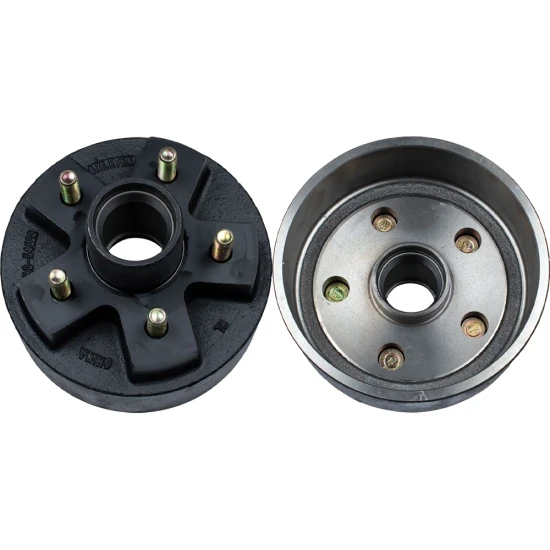 Lippert 7x1.25 2,200-lb Left Electric Brake & Hub Kit – 5 on 4.5 – Spindle, Dust Cap, 6-Pack Lug Nuts