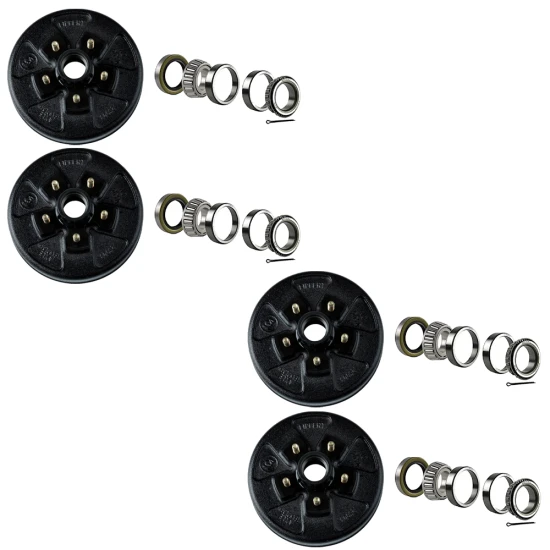 Lippert 3,500-lb tandem-axle 10-inch electric brake & drum hub kit, fits Dexter, Alko, Rockwell