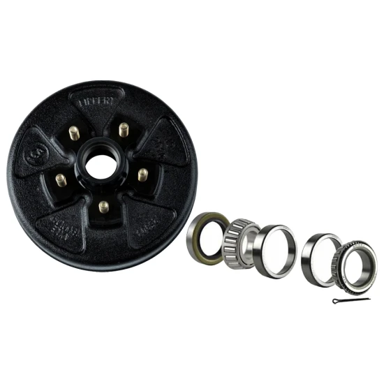Lippert right-hand 10×2.25 electric brake & 5-on-4.5 drum-hub kit for 3,500-lb trailer axle – Dexter / Alko compatible