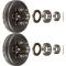 Lippert 12‑inch electric brake assemblies with 6‑on‑5.5 drum hubs and bearing kits, Dexter/Alko/Rockwell compatible for 6K axle