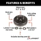Lippert 12‑inch electric brake assemblies with 6‑on‑5.5 drum hubs and bearing kits, Dexter/Alko/Rockwell compatible for 6K axle