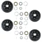 Lippert 7K trailer brake & 8‑on‑6.5 hub‑drum kit with bearing packs, Dexter & Alko compatible