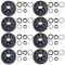 lippert 12 inch 8 lug 7000 lb brake drum hub assembly bundle dexter al-ko rockwell