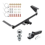 Custom Fit Trailer Hitch 2" Drop Ball-Mount w/ Pin/Clip 1-7/8" and 2" Chrome Ball Installation Hardware Installation Instructions 84046 21536 63816 Reese Trailer Tow Hitch 17-23 Chrysler Pacifica 20-23 Voyager 22-23 Grand Caravan Except Hyb Reese Trailer Tow Hitch For 17-23 Chrysler Pacifica 20-23 Voyager 22-23 Grand Caravan Except Hybrid Class 3 2" Receiver w/ 1-7/8" and 2" Ball