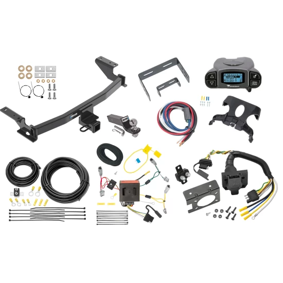 Trailer Hitch Tow Package Prodigy P3 Brake Control For 13-16 Mazda CX-5 All Models w/ 7-Way RV Wiring 2" Drop Mount 2" Ball Class 3 2" Receiver Reese Tekonsha