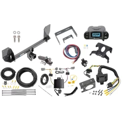 Trailer Hitch Tow Package Prodigy P3 Brake Control For 16-25 Volvo XC90 Recharge w/ 7-Way RV Wiring 2" Drop Mount 2" Ball Class 4 2" Receiver Reese Tekonsha