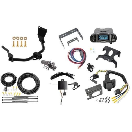 Trailer Hitch Tow Package Prodigy P3 Brake Control For 19-26 Acura RDX w/ +12V Power Provision w/ 7-Way RV Wiring 2" Drop Mount 2" Ball Class 3 2" Receiver Reese Tekonsha