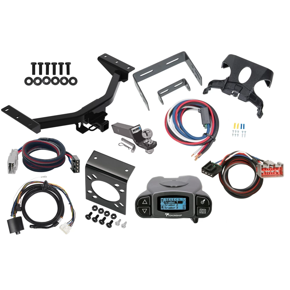 84290 118291 20212 21536 3070 90195 Reese Towpower Trailer Hitch Tow Package Prodigy P3 Brake Control 19-23 Honda Passport 7-Way RV Wiring 2" Drop Mount 2" Ball Class 4 2" Receiver Reese Tekonsha 19 20 21 22 23 2019 2020 2021 2022 2023 Trailer Hitch Tow Package Prodigy P3 Brake Control For 19-24 Honda Passport w/ 7-Way RV Wiring 2" Drop Mount 2" Ball Class 4 2" Receiver Reese Tekonsha