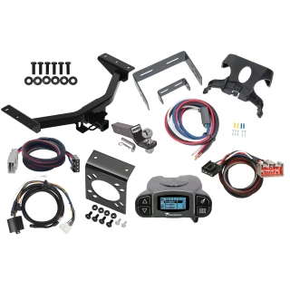 84290 118291 20212 21536 3070 90195 Reese Towpower Trailer Hitch Tow Package Prodigy P3 Brake Control 19-23 Honda Passport 7-Way RV Wiring 2" Drop Mount 2" Ball Class 4 2" Receiver Reese Tekonsha 19 20 21 22 23 2019 2020 2021 2022 2023 Trailer Hitch Tow Package Prodigy P3 Brake Control For 19-24 Honda Passport w/ 7-Way RV Wiring 2" Drop Mount 2" Ball Class 4 2" Receiver Reese Tekonsha