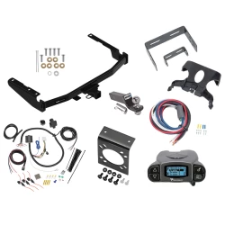 Trailer Hitch Tow Package Prodigy P3 Brake Control For 14-19 Toyota Highlander w/ 7-Way RV Wiring 2" Drop Mount 2" Ball Class 4 2" Receiver Reese Tekonsha