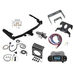 Trailer Hitch Tow Package Prodigy P3 Brake Control For 20-26 Toyota Highlander (Excluding XSE) w/ 7-Way RV Wiring 2" Drop Mount 2" Ball Class 4 2" Receiver Reese Tekonsha