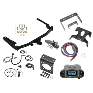 Trailer Hitch Tow Package Prodigy P3 Brake Control For 20-26 Toyota Highlander (Excluding XSE) w/ 7-Way RV Wiring 2" Drop Mount 2" Ball Class 4 2" Receiver Reese Tekonsha