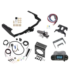Trailer Hitch Tow Package Prodigy P3 Brake Control For 14-19 Toyota Highlander w/ 7-Way RV Wiring 2" Drop Mount 2" Ball Class 4 2" Receiver Reese Tekonsha