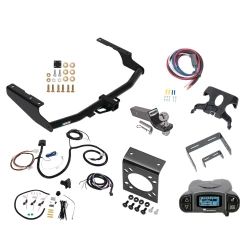 Trailer Hitch Tow Package Prodigy P3 Brake Control For 20-26 Toyota Highlander w/ 7-Way RV Wiring 2" Drop Mount 2" Ball Class 4 2" Receiver Reese Tekonsha
