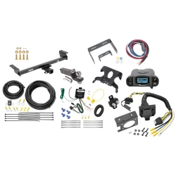 Trailer Hitch Tow Package Prodigy P3 Brake Control For 16-22 Lexus RX350 RX450h w/ 7-Way RV Wiring 2" Drop Mount 2" Ball Class 3 2" Receiver Reese Tekonsha