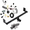 Reese Trailer Tow Hitch For 22-23 Hyundai Kona Complete Package w/ Wiring and 2" Ball