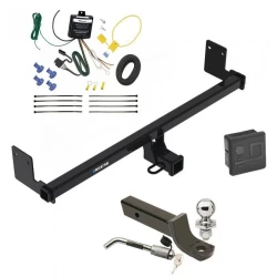 Reese Trailer Tow Hitch For 18-23 Hyundai Kona Deluxe Package Wiring 2" Ball Mount and Lock