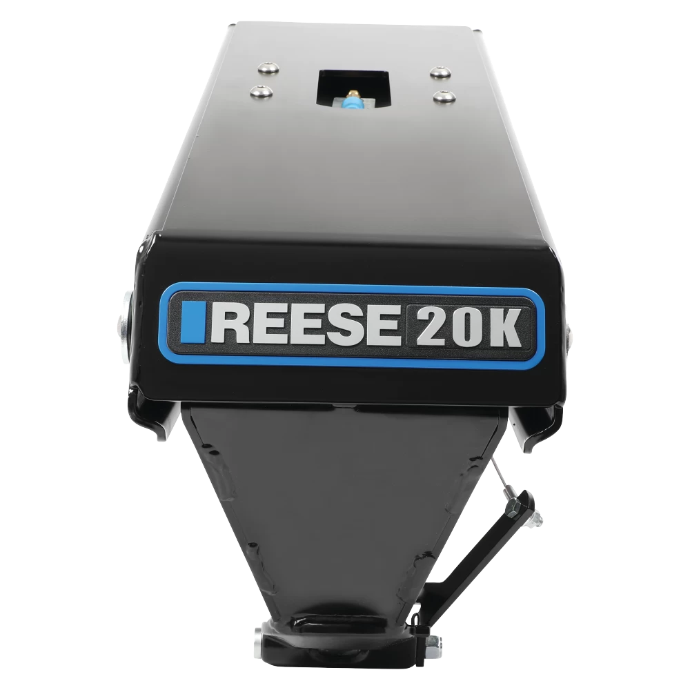 Reese 94920 20K Goose Box (Gen3), Pin Box Convert Fifth Wheel King Pin Hitch to Gooseneck Coupler For Lippert 1621, 1716, 0719, Fabex PB 600 and Rhino Bolt Hole Pattern