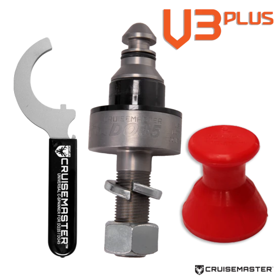Cruisemaster DO35 V3Plus 3.5T articulating off-road trailer hitch coupler with handbrake CMDO35WHB