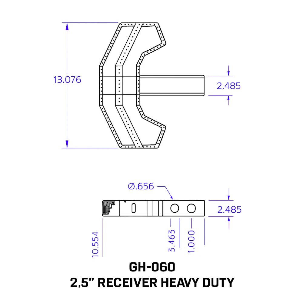 GEN-Y serrated hitch step fits 2.5-inch receiver heavy-duty boot scraper