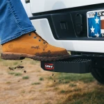 GEN-Y Serrated Hitch Step & Boot Scraper 2.5″ Receiver 3/4″ Pin Holes 500 lb Capacity