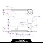 GEN-Y replacement 10K single ball mount TJ-GH-055 2 inch shank 2 inch ball fits 2 inch receiver