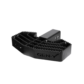 GEN-Y Serrated Hitch Step & Boot Scraper 2.5″ Receiver 3/4″ Pin Holes 500 lb Capacity