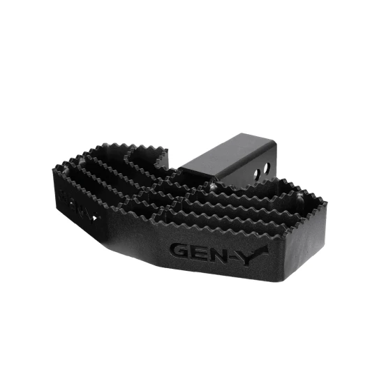GEN-Y Serrated Hitch Step & Boot Scraper 2.5″ Receiver 3/4″ Pin Holes 500 lb Capacity