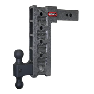GEN-Y Mega-Duty 32K adjustable drop trailer hitch dual-ball mount