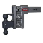 GEN-Y Mega-Duty 32K adjustable drop hitch with dual-ball mount and pintle lock