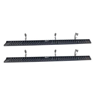 GEN-Y Running Boards for Ford F-150 F-250 F-350 Crew Cab – Black Steel Step Kit
