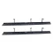 GEN-Y Running Boards for Ford F-150 F-250 F-350 Crew Cab – Black Steel Step Kit