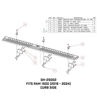 GEN-Y Running Boards for Ram 1500 2019–2024 Crew Cab – Heavy-Duty Step Kit