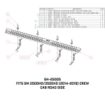 GEN-Y Running Boards GM 2500HD 3500HD Crew Cab Truck Step Kit 2014-2019 GEN-Y Running Boards GM 2500HD 3500HD 2014-2019 Crew Cab RS CS Truck Step Kit