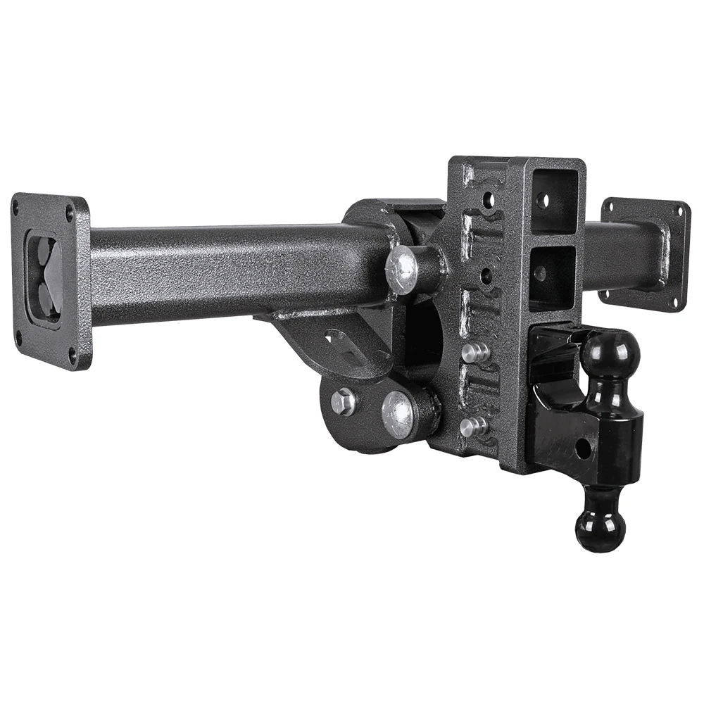 GEN-Y 33 inch Traveller Torsion-Flex TJ-GH-6724 21K frame mount hitch 6 inch offset drop dual ball pintle lock