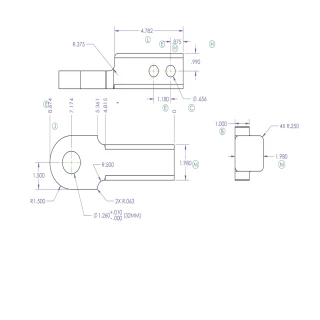 GEN-Y Australian 4,500 KG 2-inch shank tongue and ball mount with 32 mm hole
