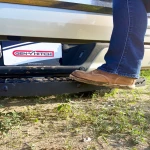 GEN-Y 42 inch serrated van hitch step with 2 inch shank, heavy-duty 600 lb capacity
