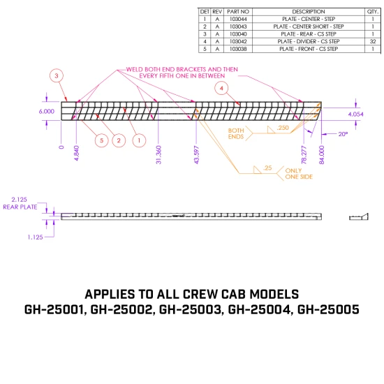 GEN-Y Running Boards for GM 1500 & 2500HD/3500HD RS & CS – Heavy Duty Step Kit EN-Y Running Boards Kit for GM 1500 & 2500HD/3500HD Crew Cab – Anti-Slip Steel Steps