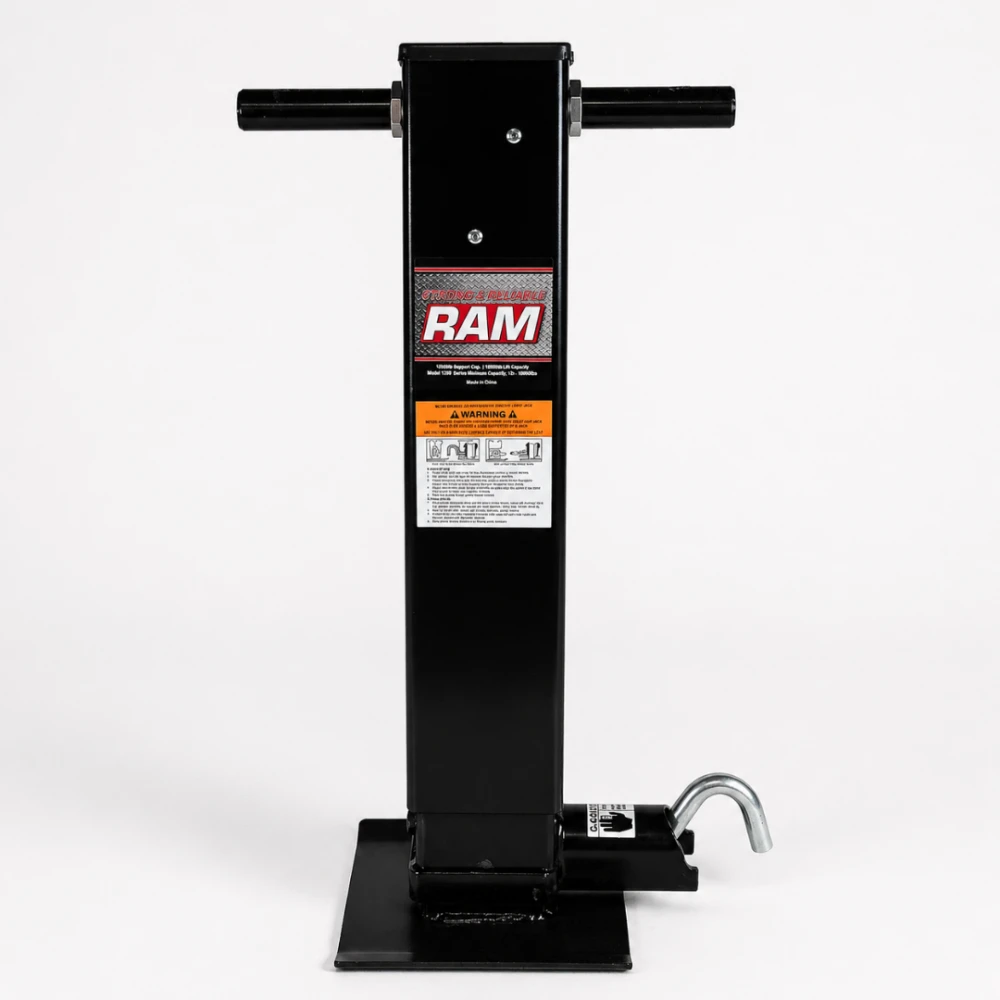 RAM TJD-12000SP-R2 30 pack 12000 lb direct weld heavy duty sidewind trailer jacks with spring return drop leg