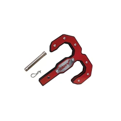 Gen-Y Hulk 16K Double Tow Hook and Hitch Step For 2" Receiver Shank Black/Red with GH099 Pin & GH011 Clip 16K Towing Capacity GH-0070-R